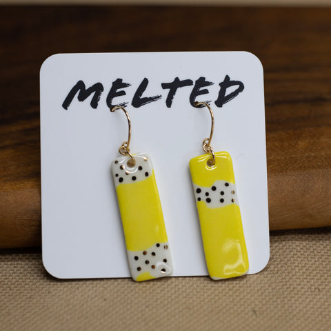 Single Drop Earrings #1 by Melted Porcelain