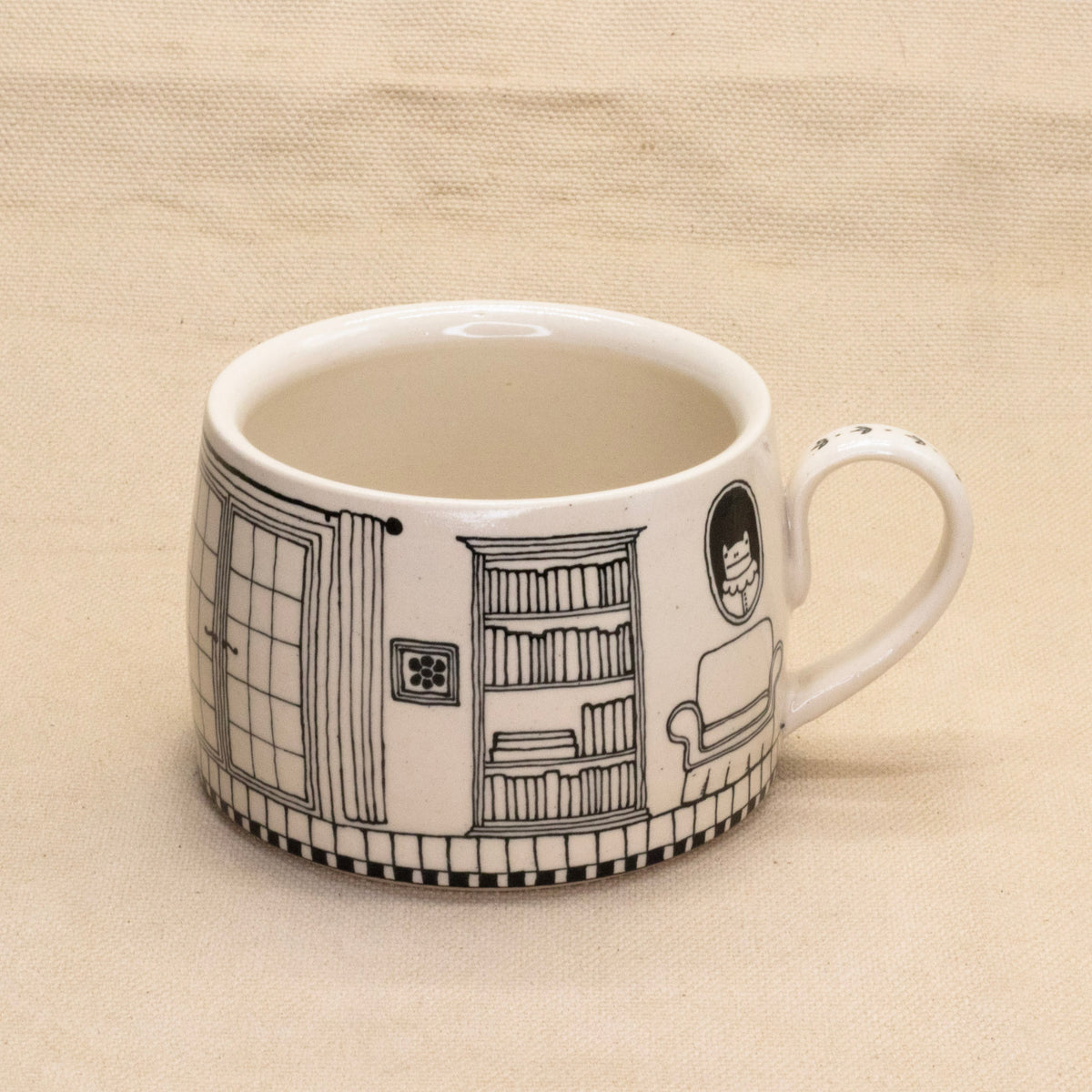 Froggy Watering Can Mug by Rachel Burns Ceramics