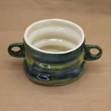 Green and Blue Vessel by Julie Burmeister