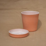 Orange Creamsicle Planter and Drip Tray by Alex Staheli