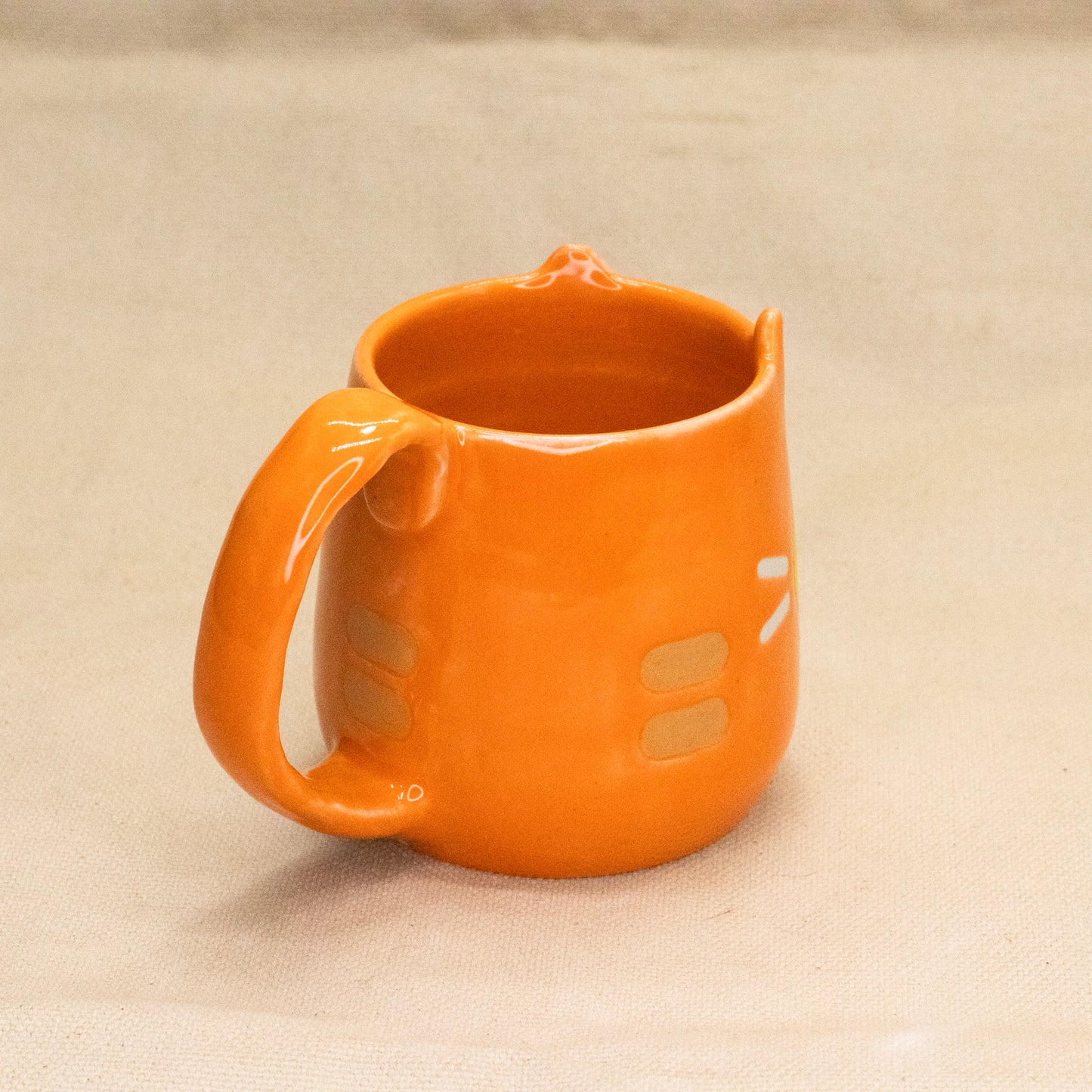 Bright Orange Tabby Mug by Hei Mao Studio