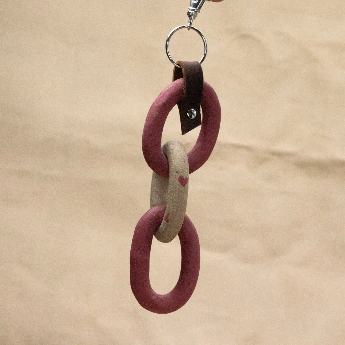 Magenta Link Bag Chain by Hunny Spyke