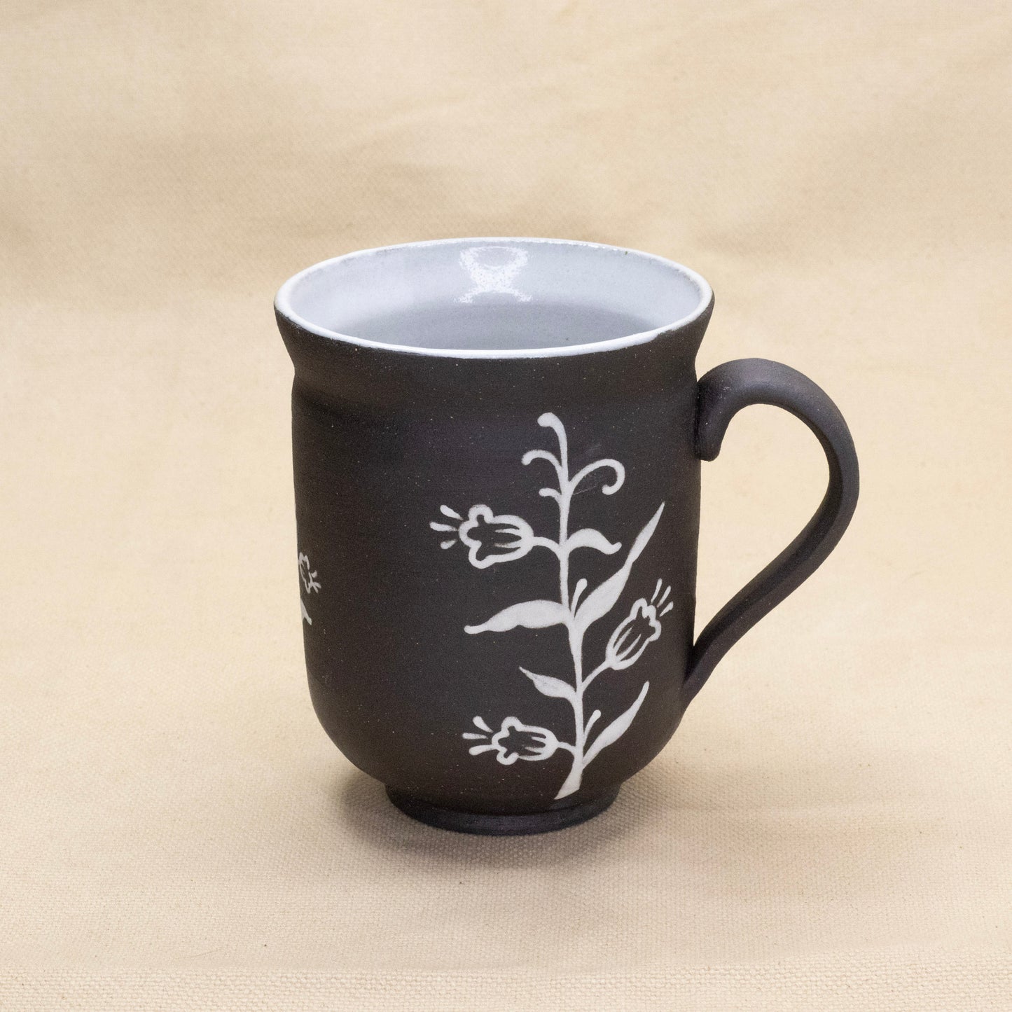 White Bluebell Mug by Caterpillar Clay
