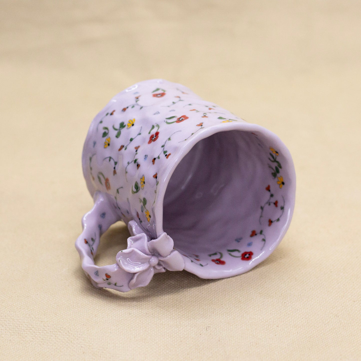 Lavender Secret Garden Mug by Krista Cortese