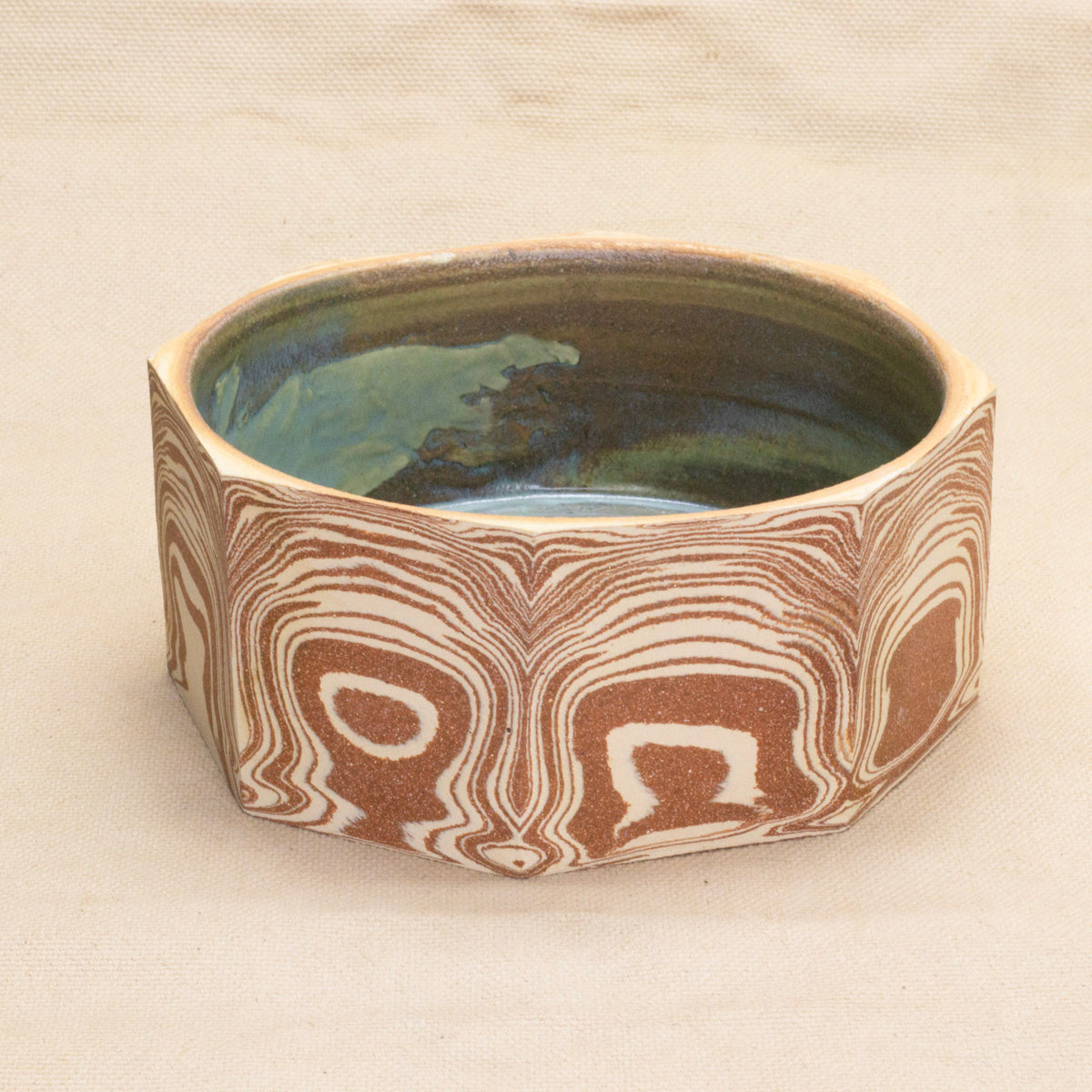 Large Faceted Planter by Full Spectrum Ceramics