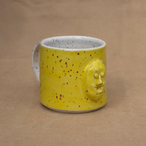 Trapped! Café Cup in Yellow by Jennifer Mayer