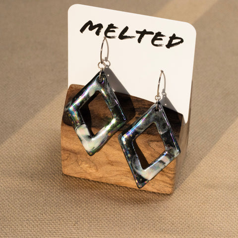 Open Drop Earrings #1 by Melted Porcelain