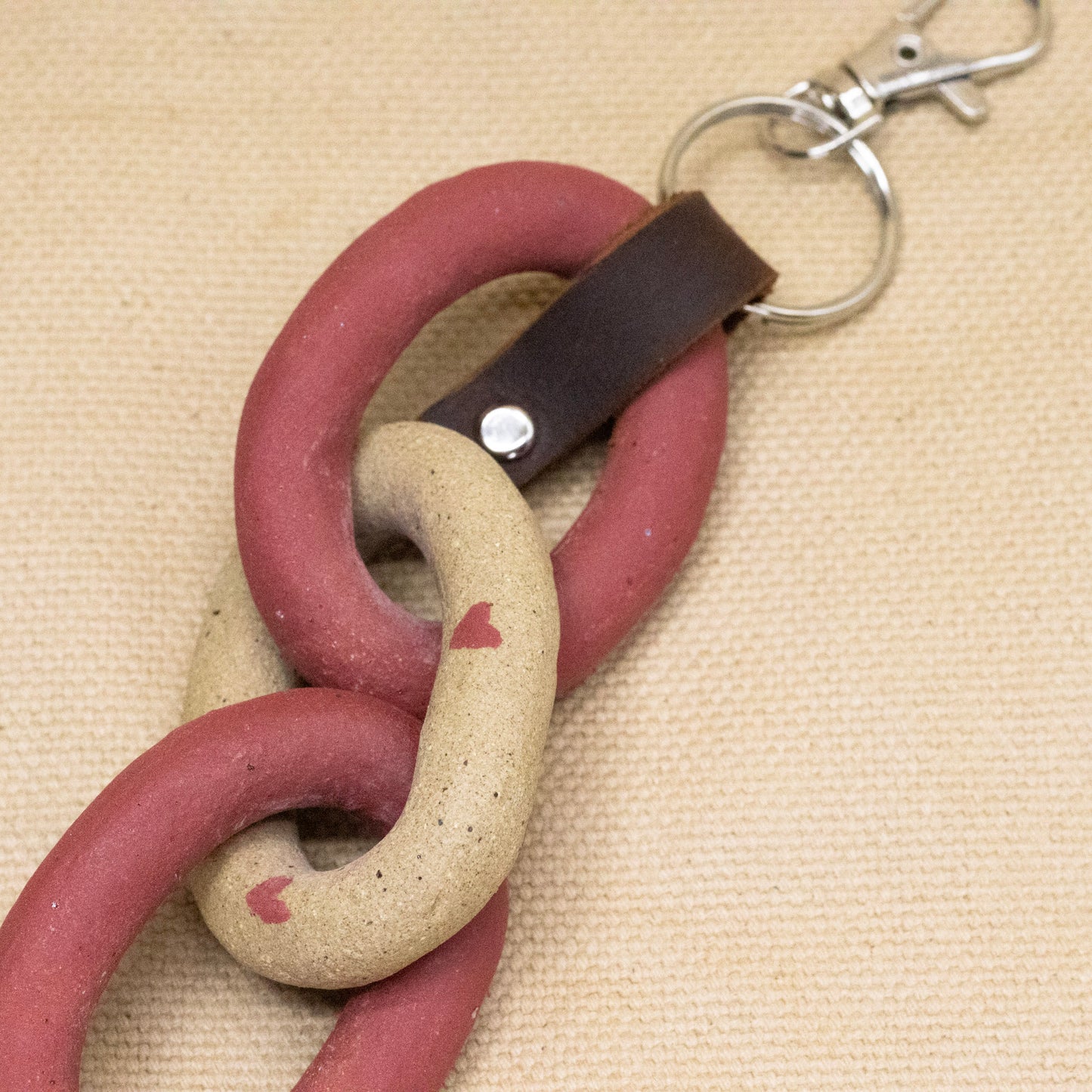 Magenta Link Bag Chain by Hunny Spyke