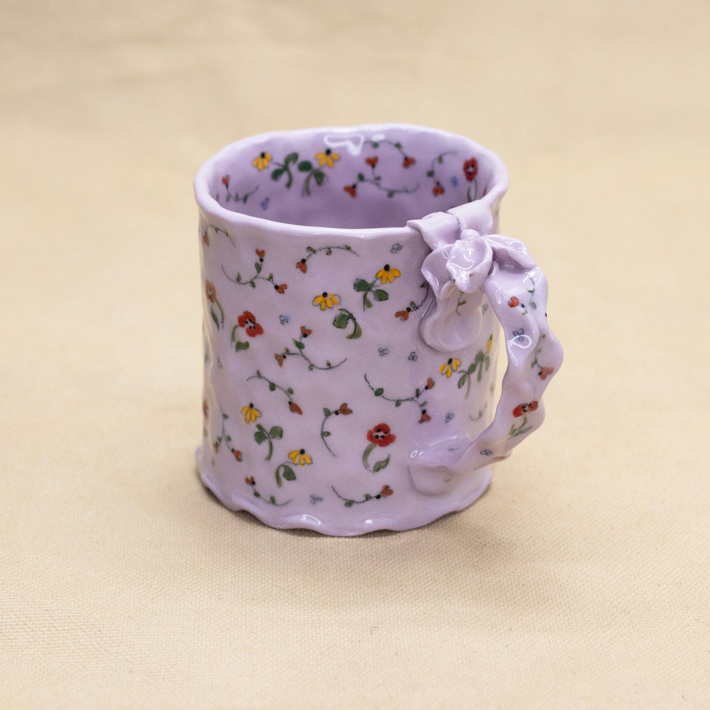Lavender Secret Garden Mug by Krista Cortese