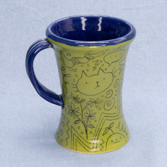 Doodle Mug #5 by Sardiniac Clay