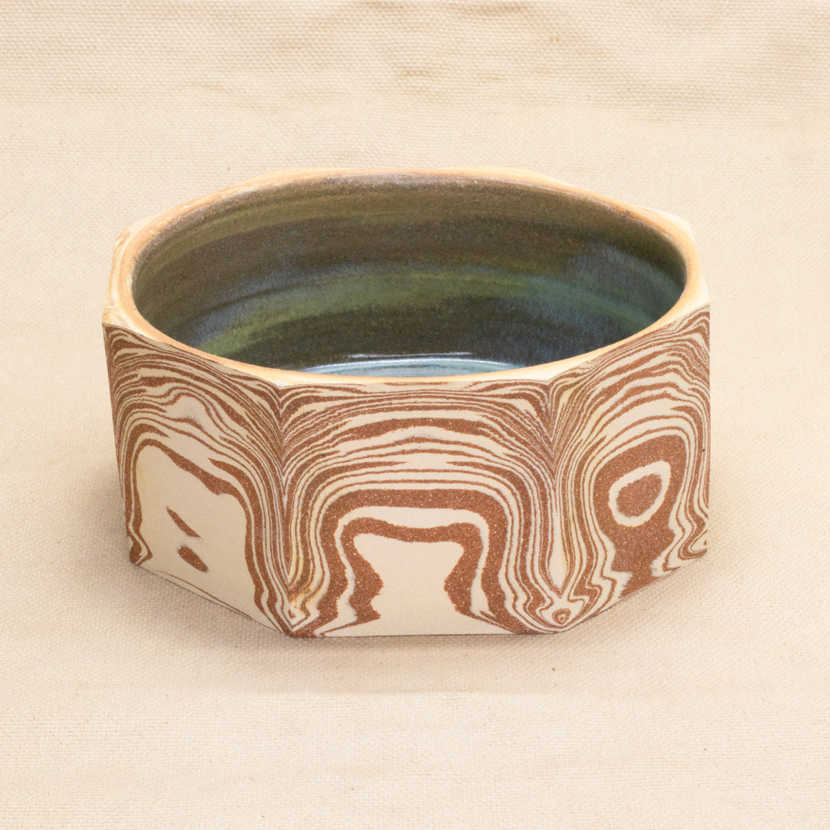 Large Faceted Planter by Full Spectrum Ceramics