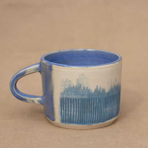 Blue Skies Ahead Espresso Mug by Jennifer Mayer