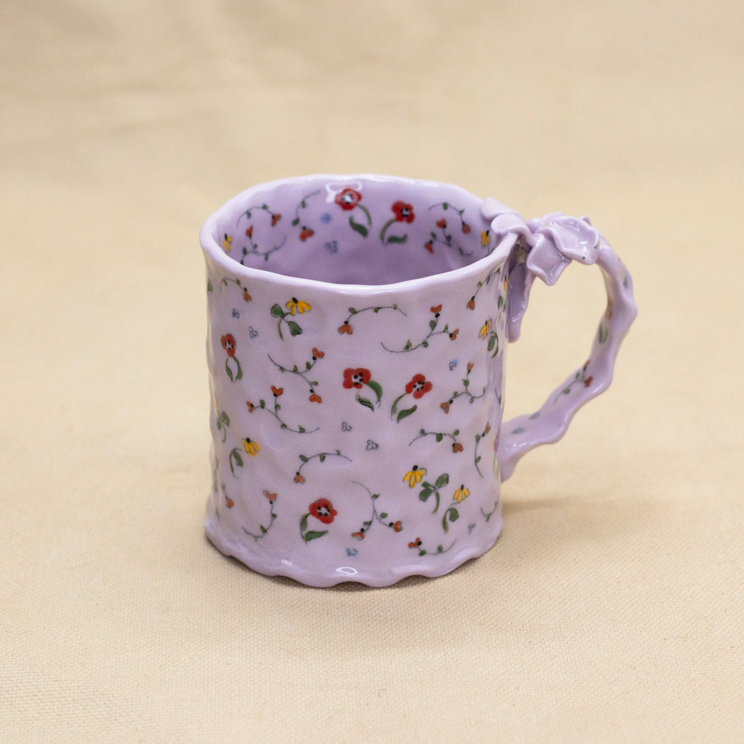 Lavender Secret Garden Mug by Krista Cortese