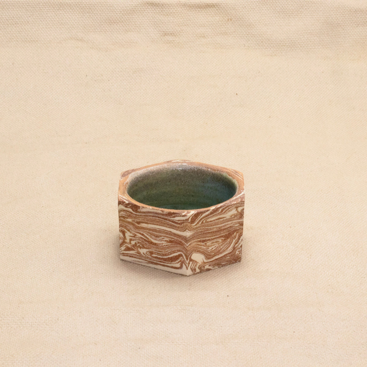 Small Faceted Planter by Full Spectrum Ceramics