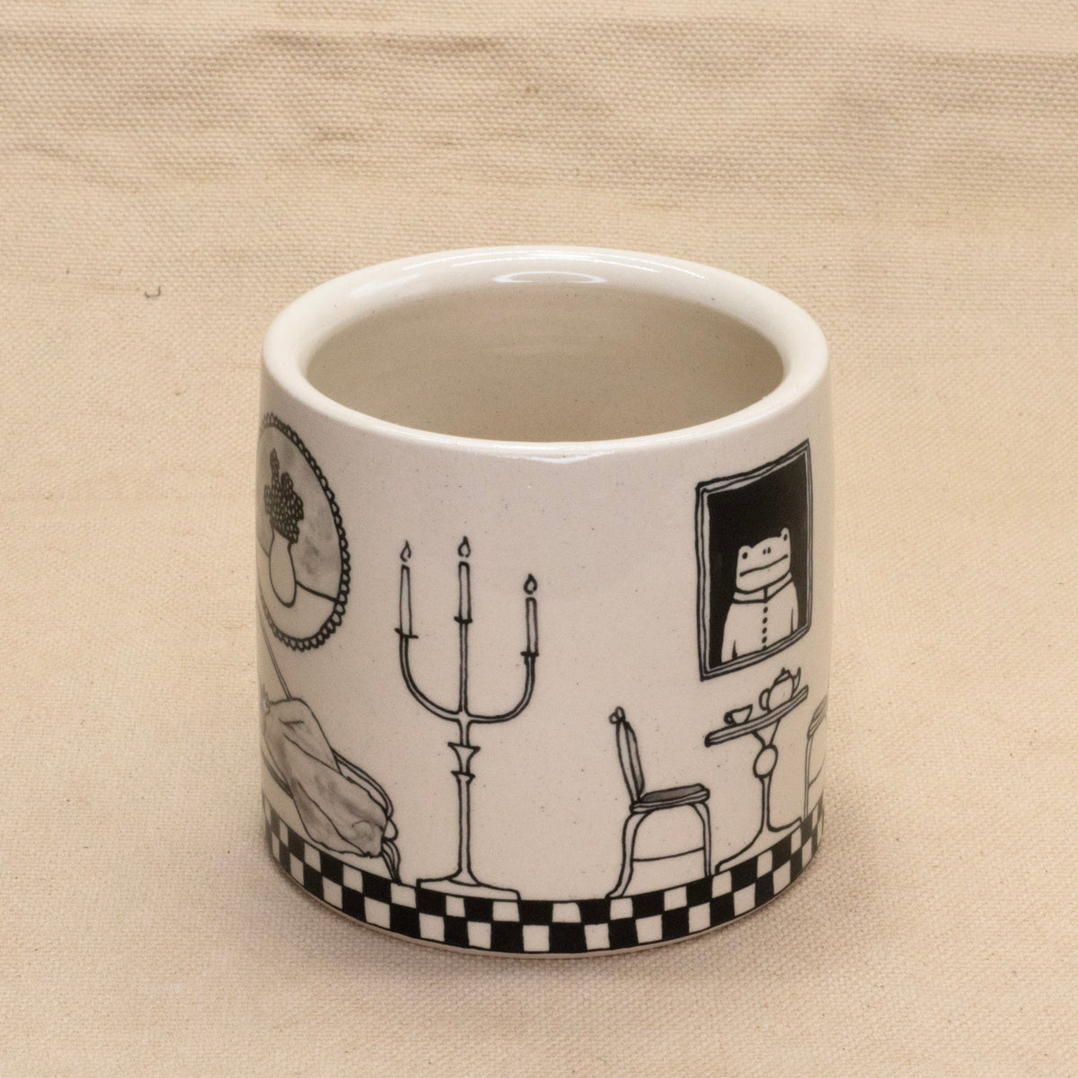 Froggy Chaise Lounge Mug by Rachel Burns Ceramics