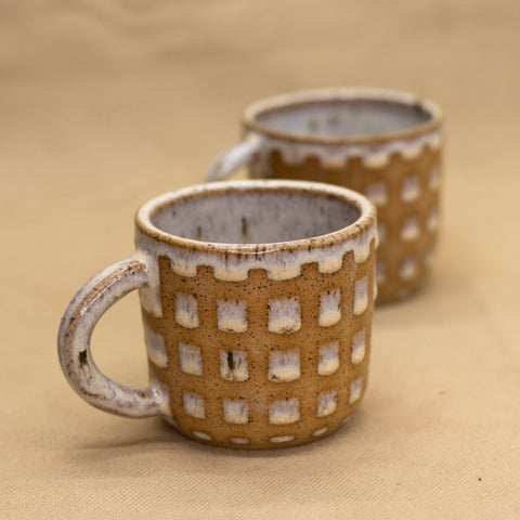 River Birch Lattice Mug by Wrecky Designs