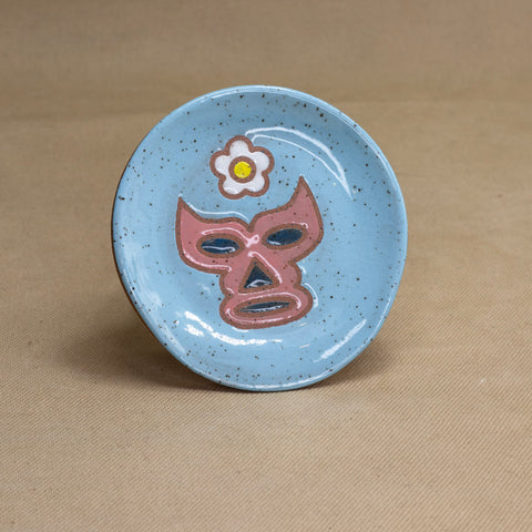 Luchadora Spoon Rest (Light Blue) by The Introverted Potter