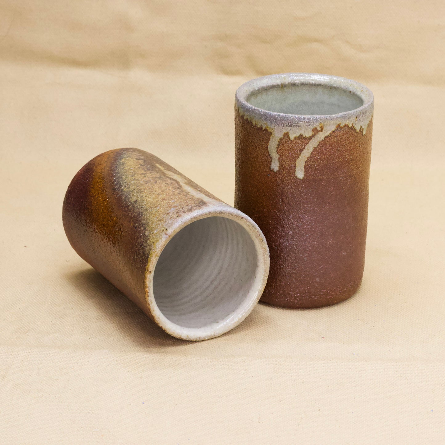 Wood Fire Pint Cups by Sarah Steininger Leroux