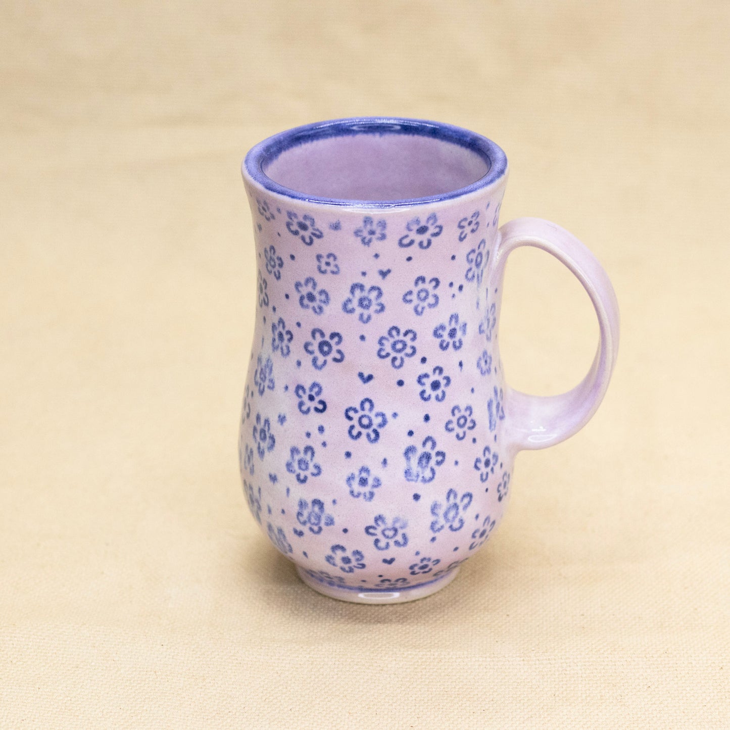Pink Pattern Mug by Caterpillar Clay