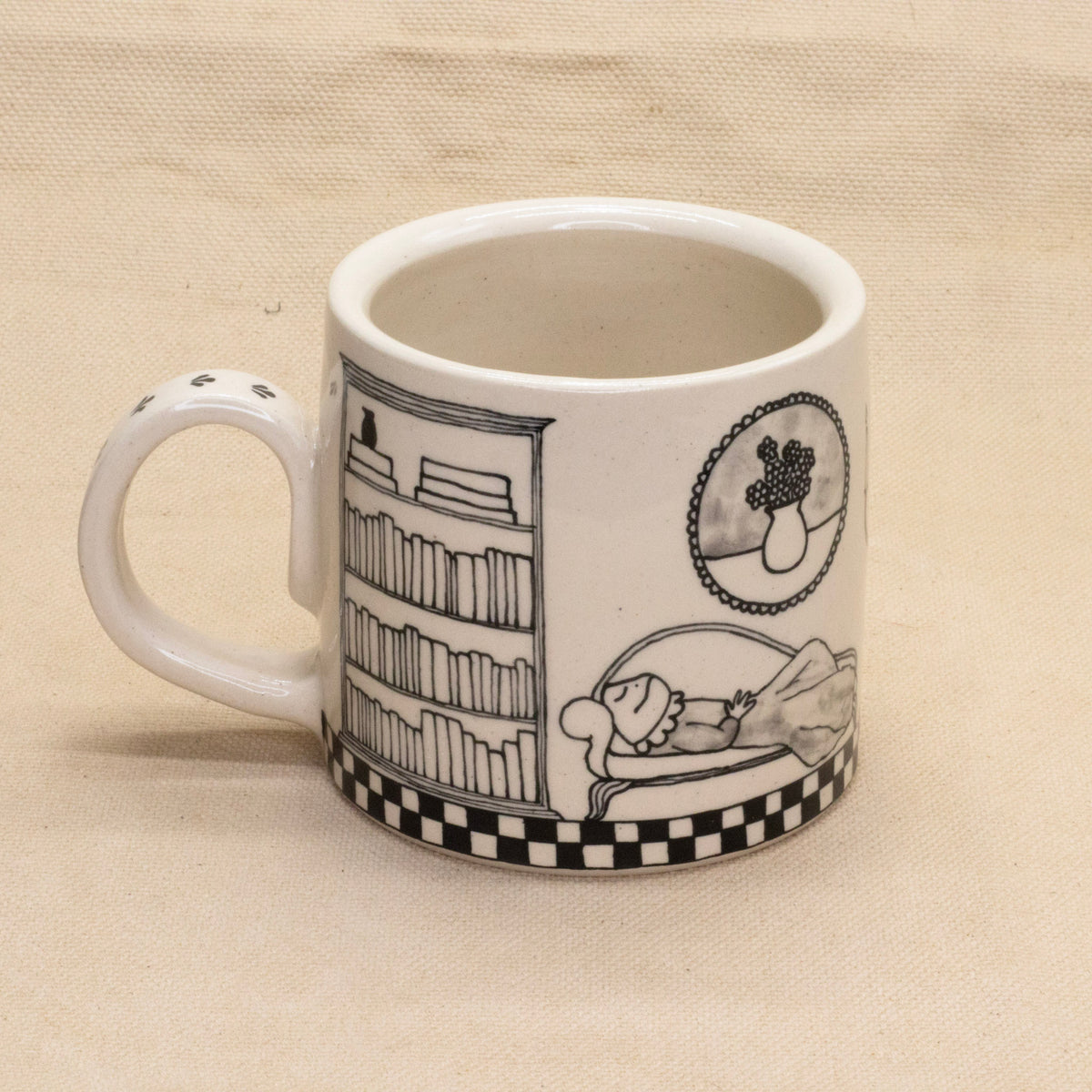 Froggy Chaise Lounge Mug by Rachel Burns Ceramics