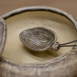 Salt Cellar & Spoon with Lines
