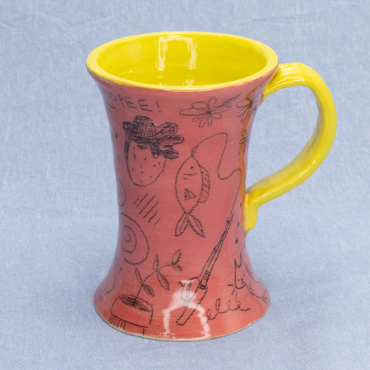 Doodle Mug #4 by Sardiniac Clay