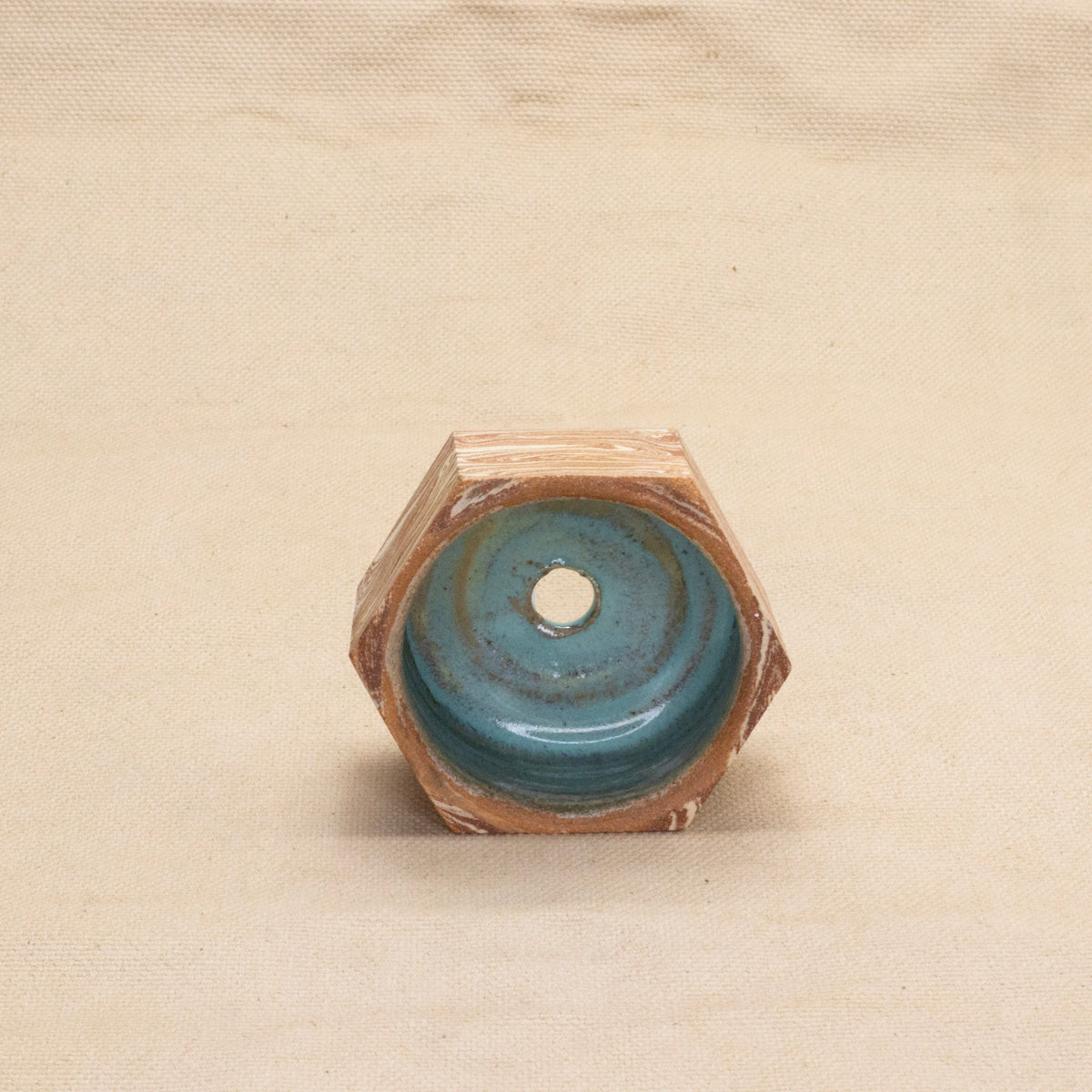 Small Faceted Planter by Full Spectrum Ceramics