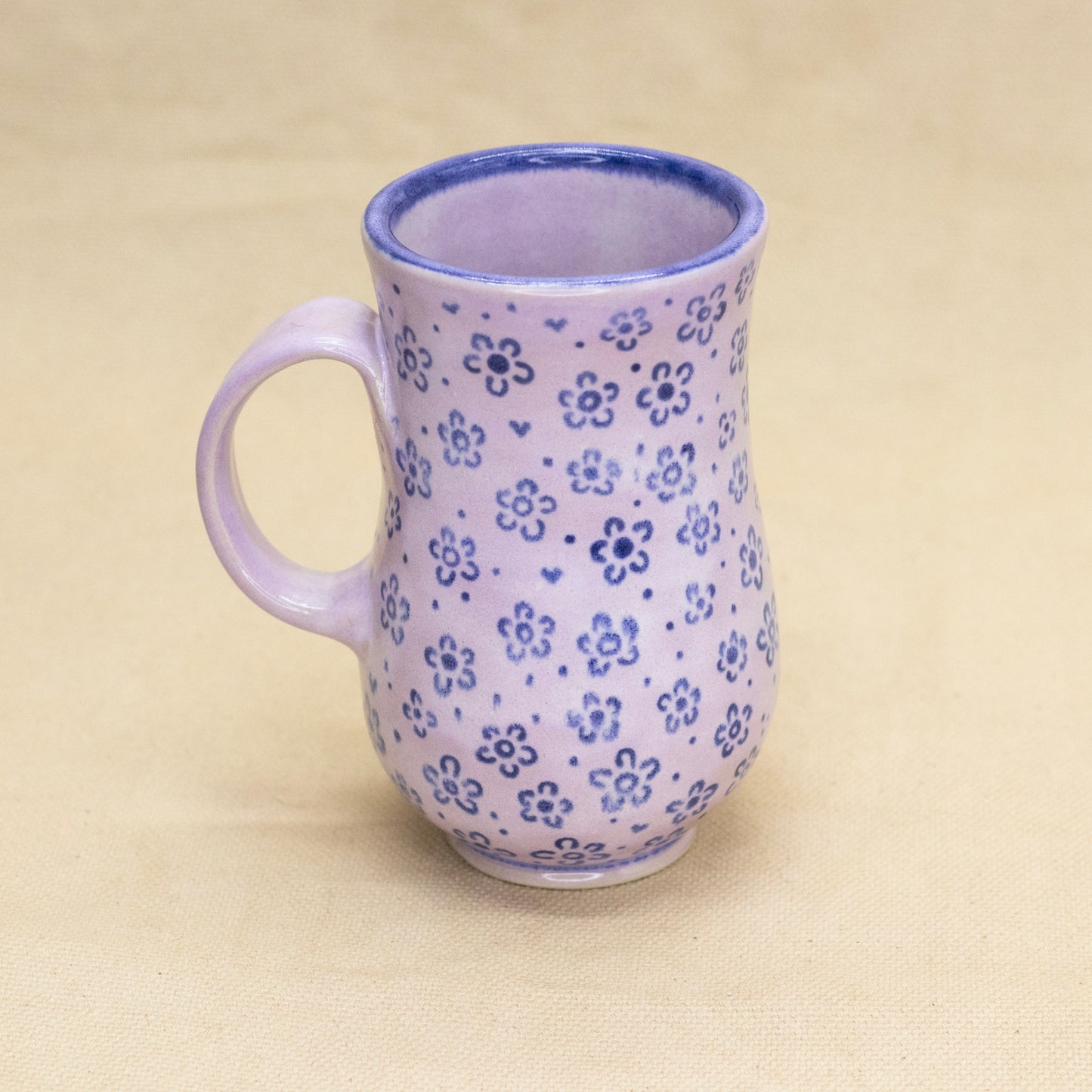 Pink Pattern Mug by Caterpillar Clay
