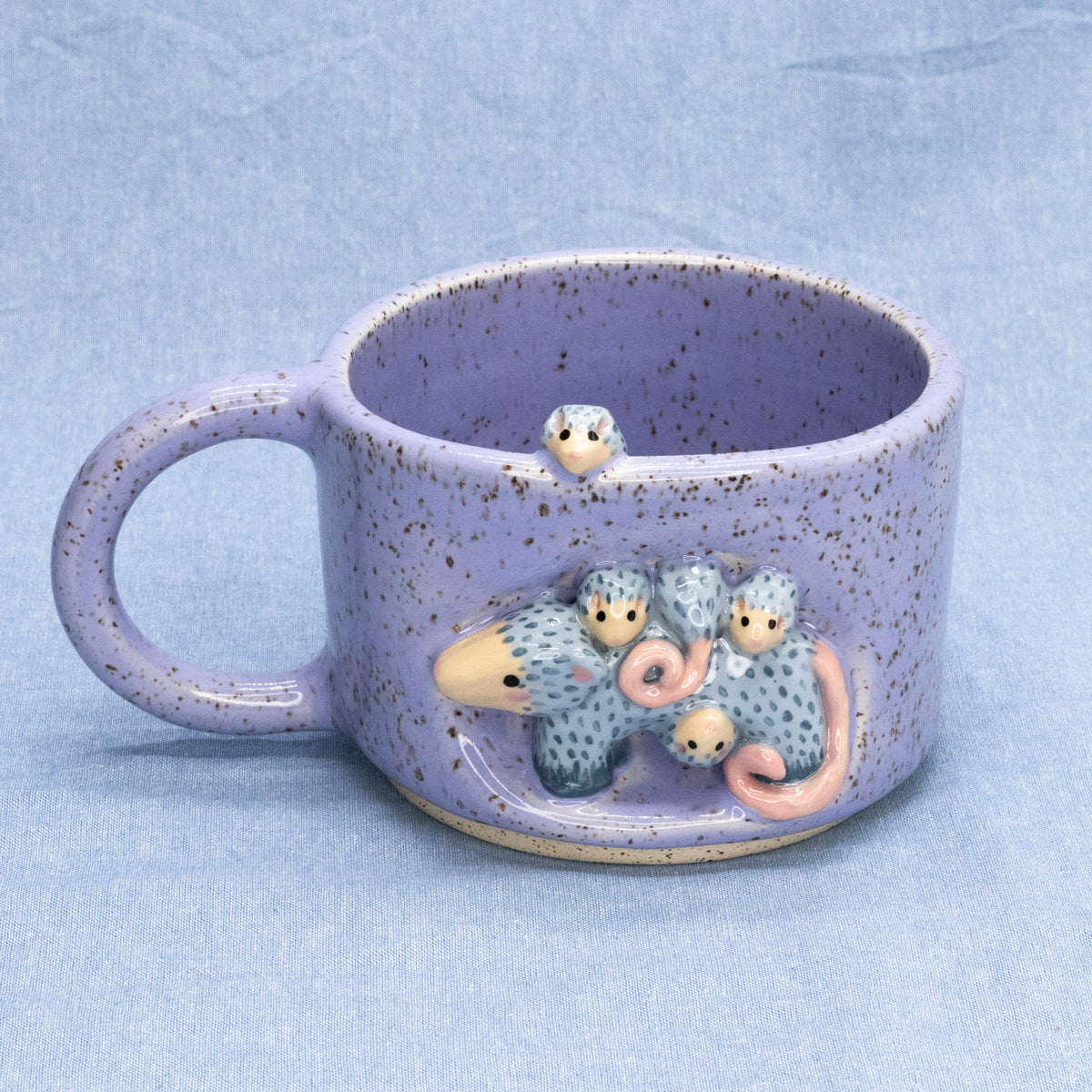 Opossum Mom Mug by Capy Clay Ceramics