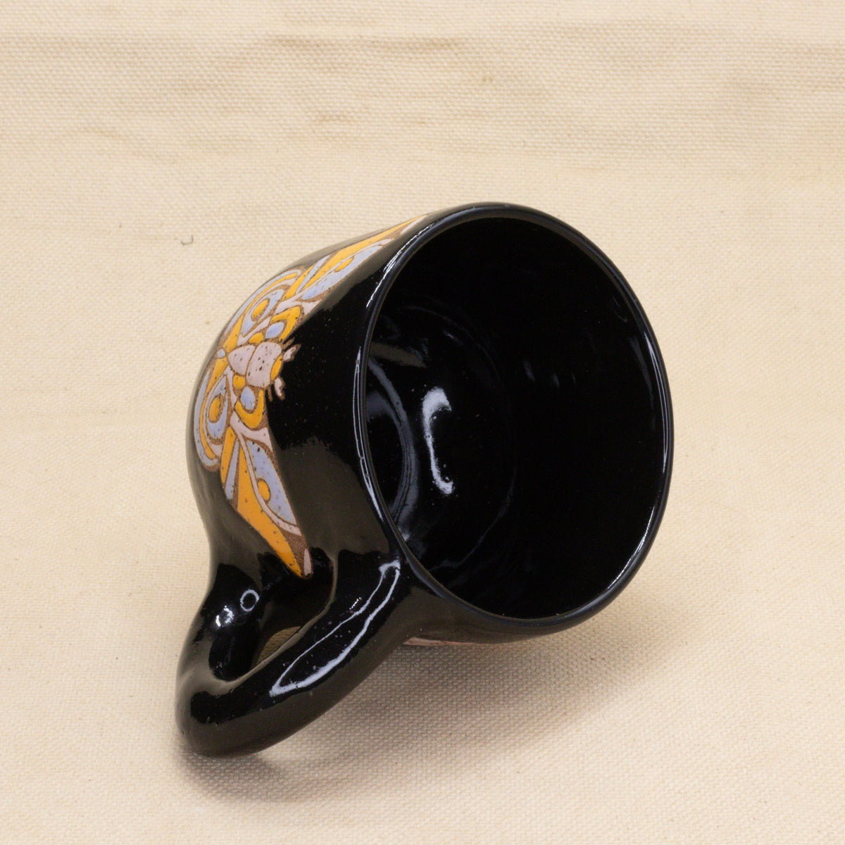Black Moth and Bug Mug by Jess Wiseheart