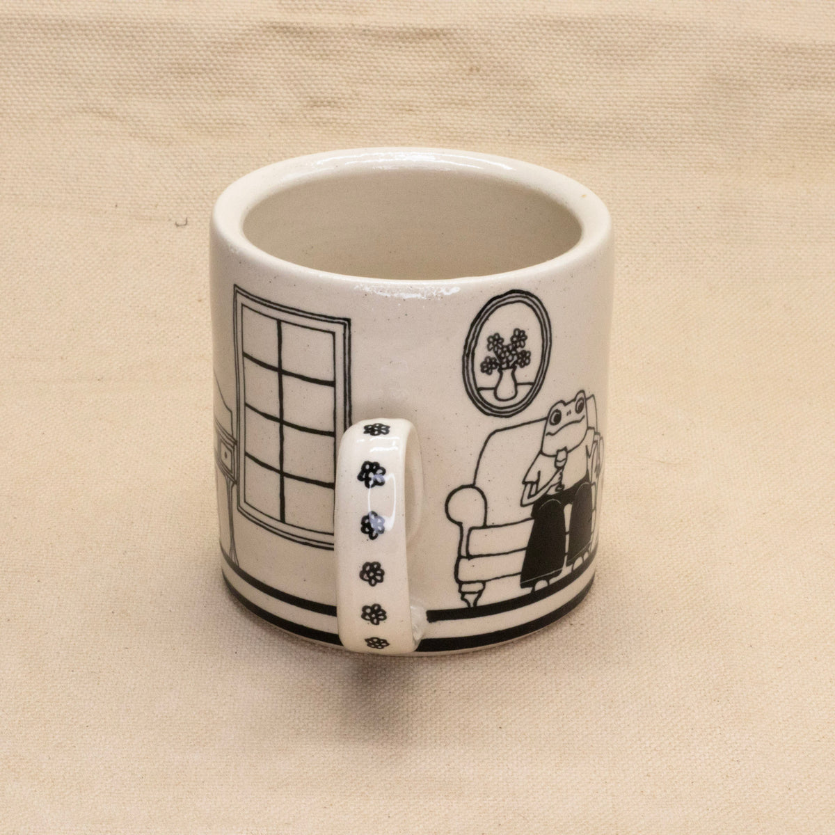 Froggy Wine Night Mug by Rachel Burns Ceramics
