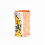 Orange Dog Handled Cup by Frank Jacques