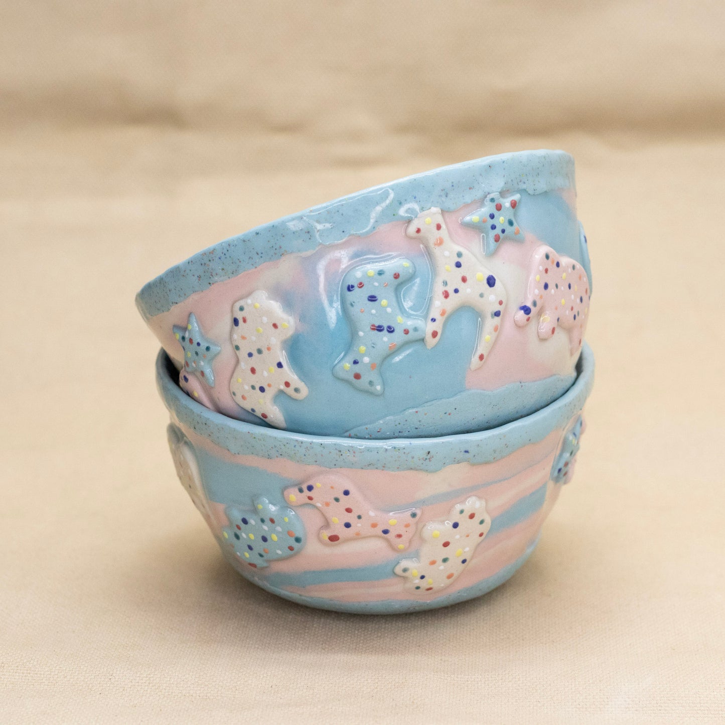 Trans Pride Circus Animal Bowl by Amber Frances