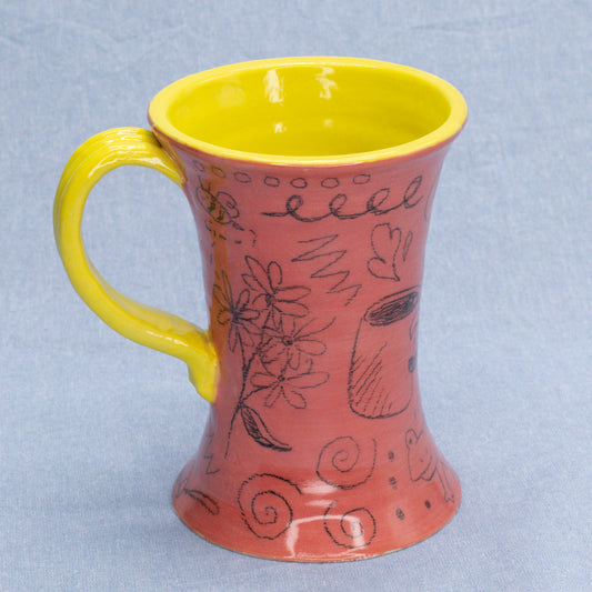 Doodle Mug #4 by Sardiniac Clay