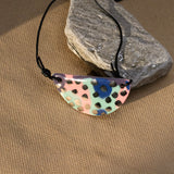 Half Moon Necklace #1 by Melted Porcelain