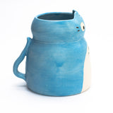 Blue Kittoro Vase by Hei Mao Studio
