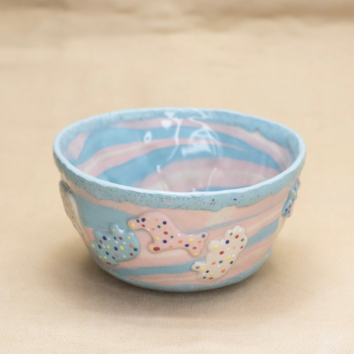 Trans Pride Circus Animal Bowl by Amber Frances