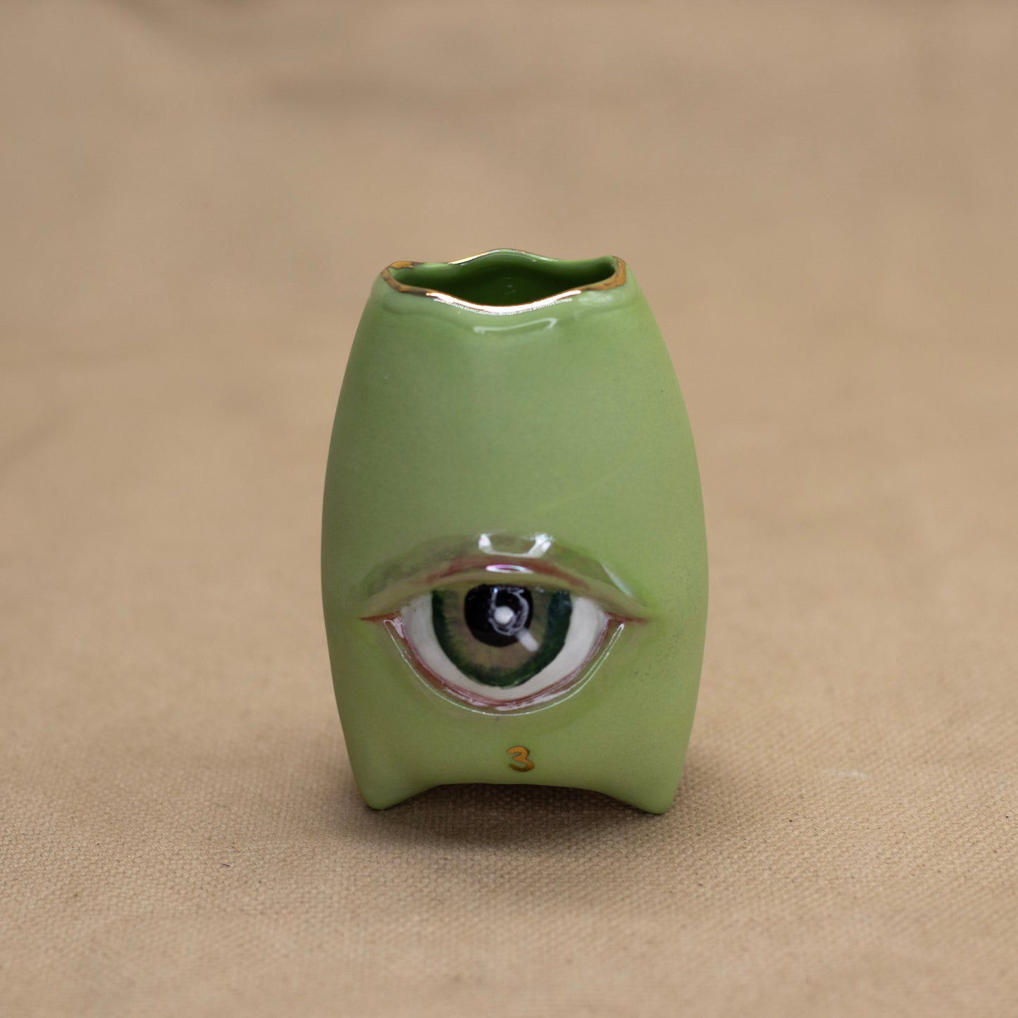 Green Small Princess Alien Banana Bee Bee Boo Boo Cup by Selina Chen