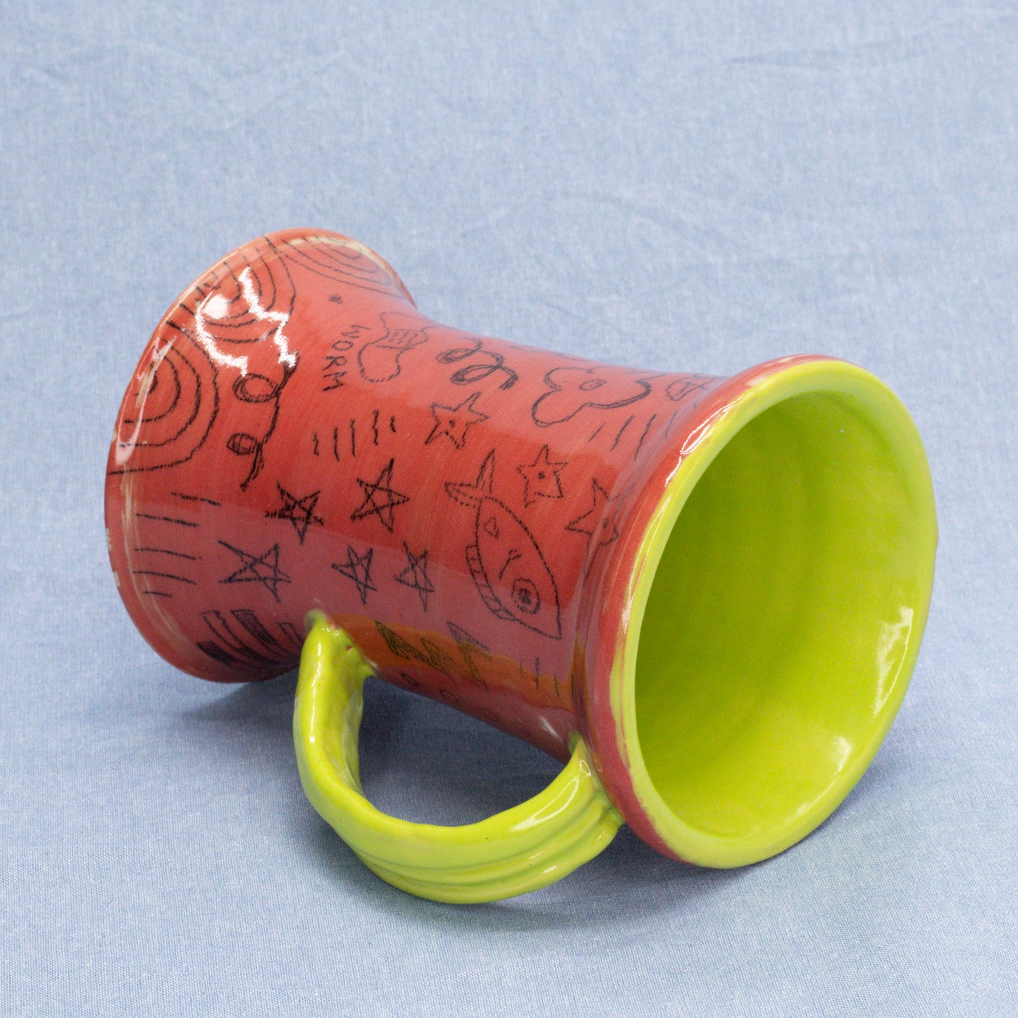 Doodle Mug #3 by Sardiniac Clay