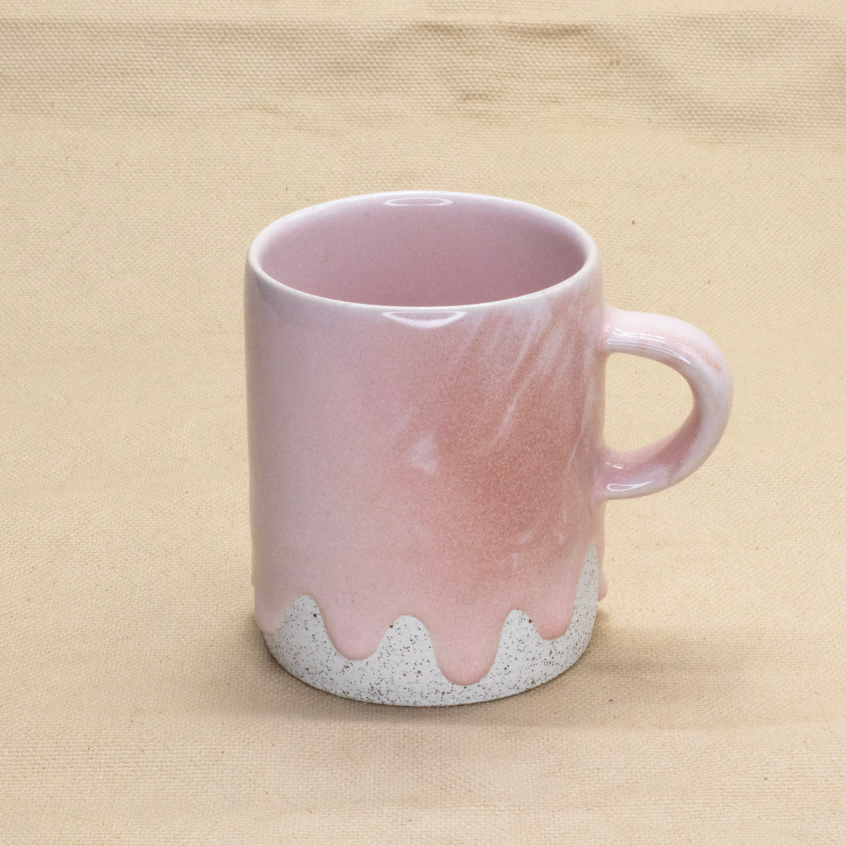 Cylinder Mug (FX Pink) by Drippy Pots