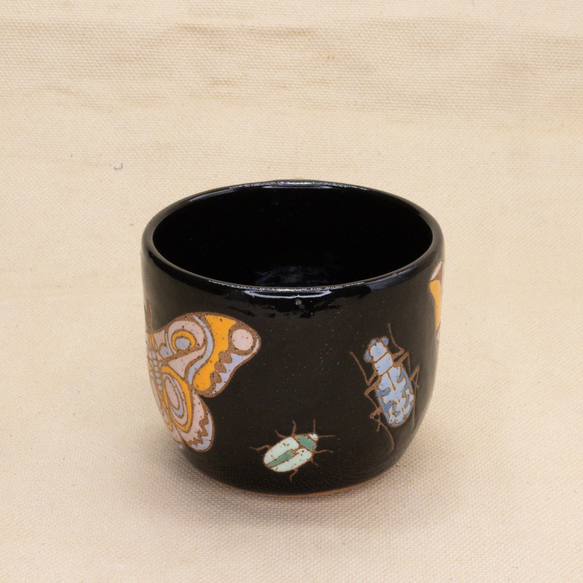 Black Moth and Bug Mug by Jess Wiseheart