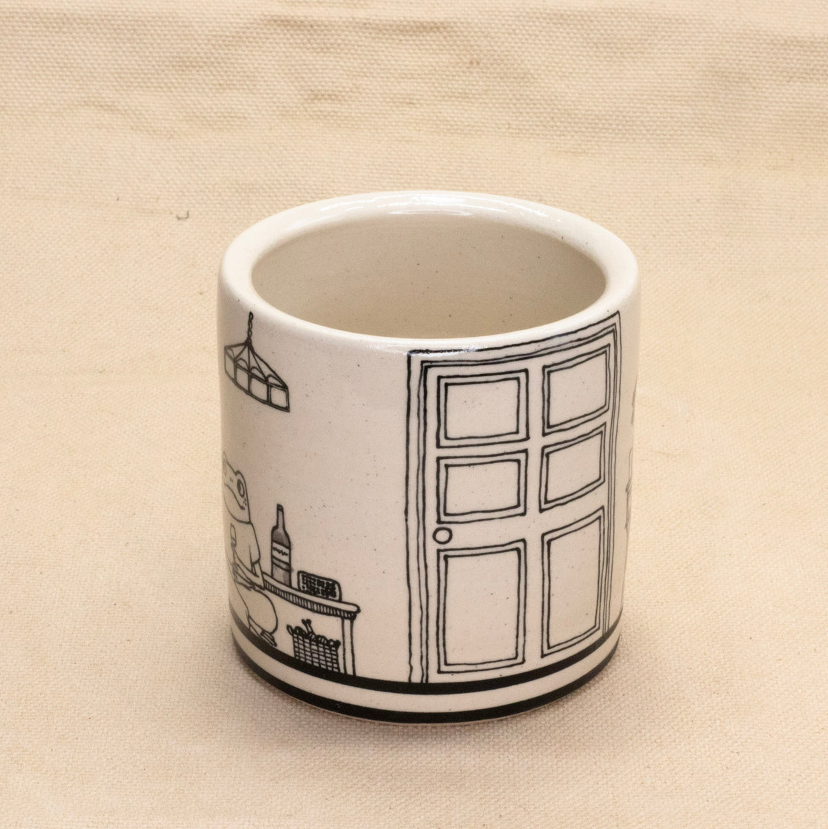 Froggy Wine Night Mug by Rachel Burns Ceramics