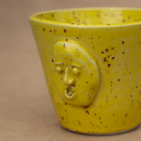 Trapped! Coffee Mug in Yellow by Jennifer Mayer