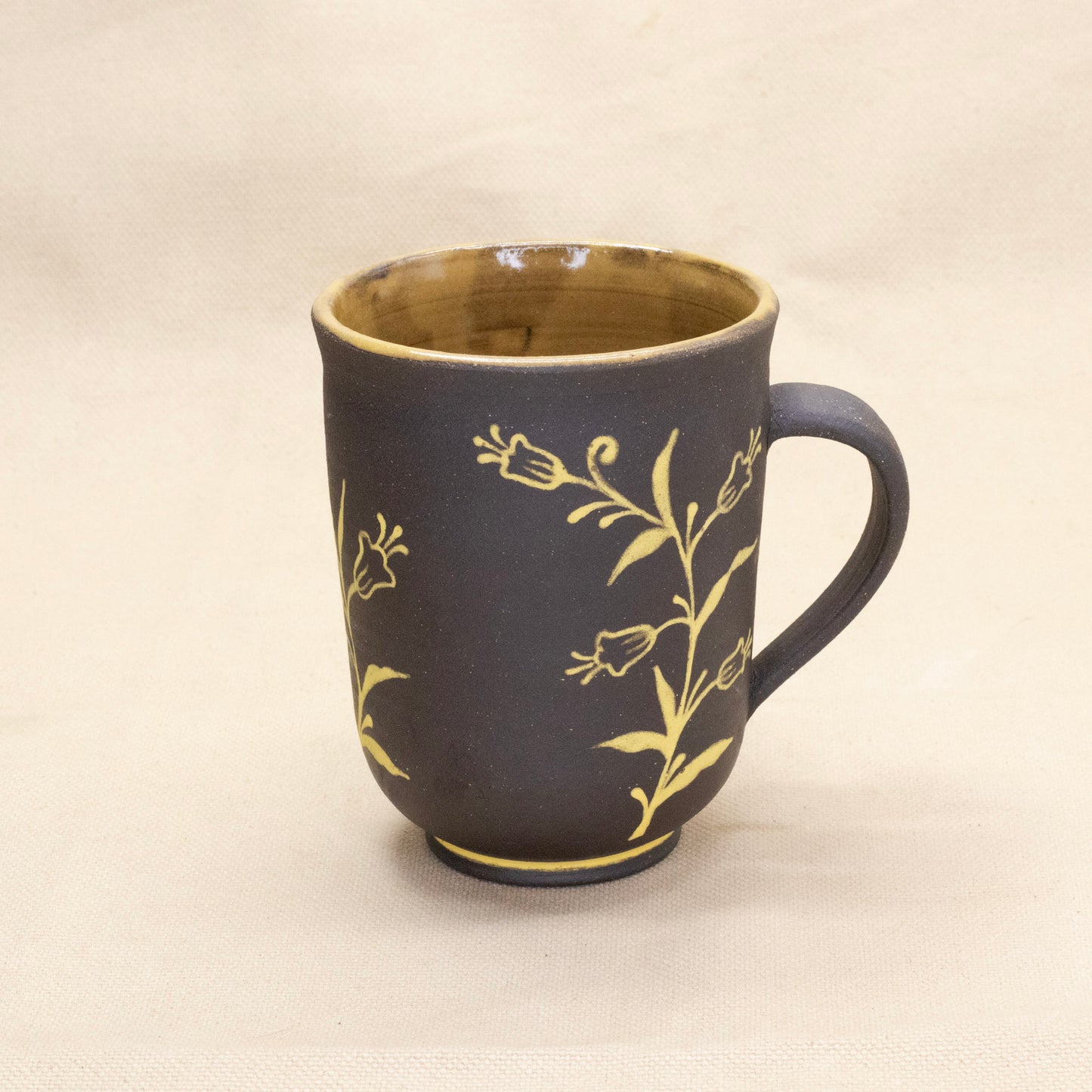 Yellow Bluebell Mug by Caterpillar Clay