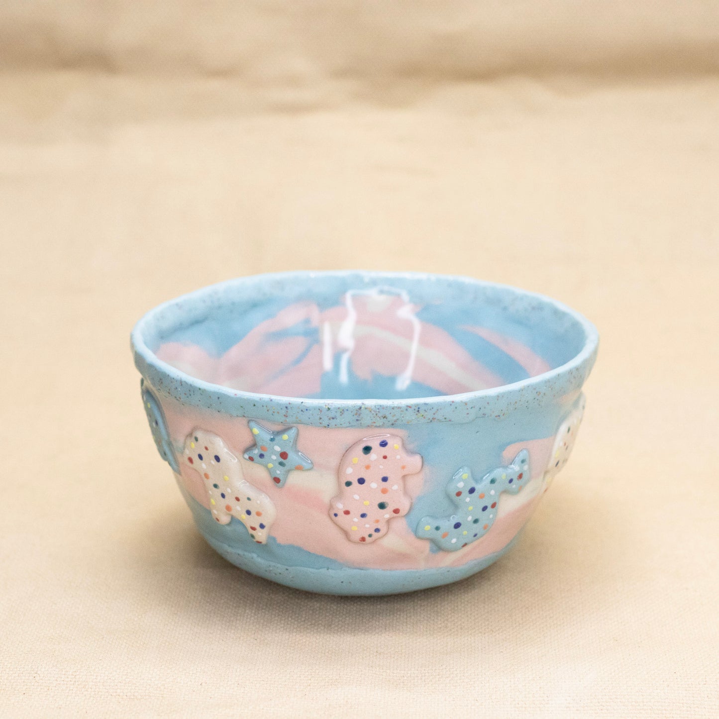 Trans Pride Circus Animal Bowl by Amber Frances