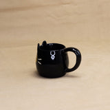 Black Cat Mugs (Catnip Eyed) by Hei Mao Studio