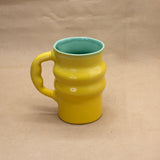 Tankard (Yellow and Turquoise) by Sisters Slipworks