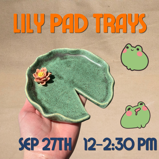 Lily Pad Trays with Jem Tong, September 27th from 12pm - 2:30pm