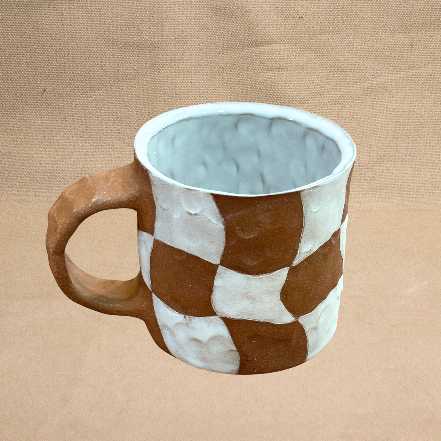 Checked Mug by Liz Leong