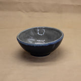 Charcoal and Gray with Blue Rim Bowl